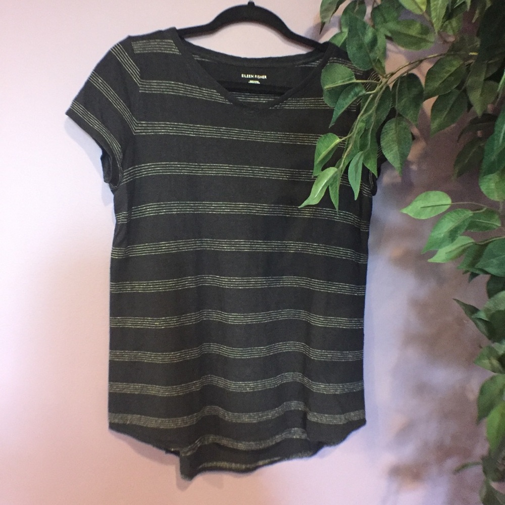 Eileen Fisher Hemp Tunic Tee, S